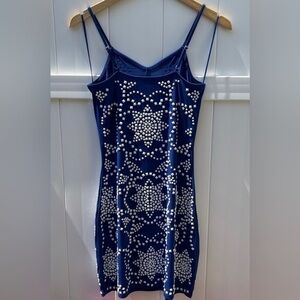 Michael Kors white studded cobalt women’s slip dress size xs